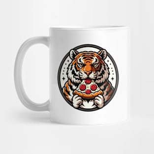 tiger eat pizza t-shirt Mug